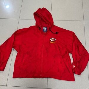 Vintage 80s 90s Kansas City Chiefs nylon Jacket windbreaker size XL PRO PLAYER